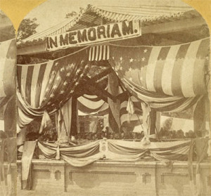 Photo of first Decoration Day at Arlington Cemetery, 1868