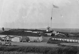 Fort Lincoln with the flag Old Abe did not raise