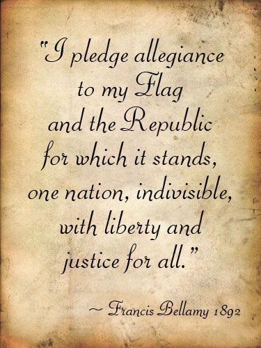 Pledge Of Allegiance 1892