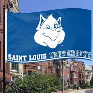 SLU's Billiken flag (SLU's website)