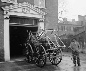 Fire equipment in the South in 1910. (Library of Congress)