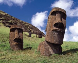 Statues on Easter Island