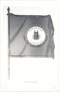 Early drawing of Kentucky flag