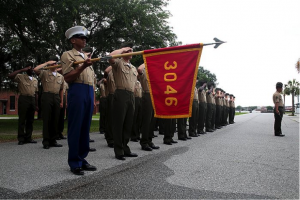 blog post-marines holding guidon