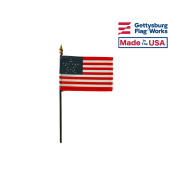 4x6" Great Star Stick Flag (20 Stars)