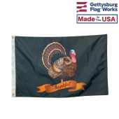 Thankful Turkey Flag-Choose Options