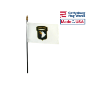 101st Airborne Stick Flag - 4x6"