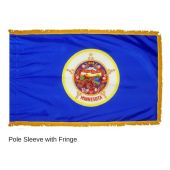 Minnesota Indoor Flag - Fringe