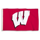 Wisconsin Badgers Outdoor Flag - Red