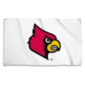 LOUISVILLE CARDINALS Outdoor Flag - WHITE