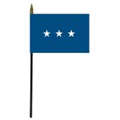 Air Force Lieutenant General Stick Flag - 4x6"