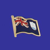 Anguilla Lapel Pin (Single Waving Flag)