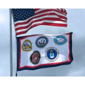 US Armed Forces Flag Flying