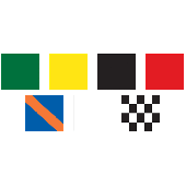 Auto Racing Flag Set Clear