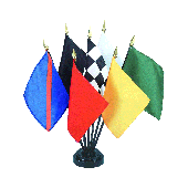 Auto Racing Stick Flag Set