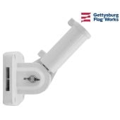 White Adjustable Flag Bracket