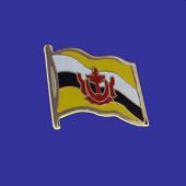 Brunei Lapel Pin (Single Waving Flag)