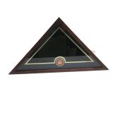 U.S. Flag Display Case with U.S. Marine Corps Medallion