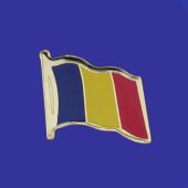 Chad Lapel Pin (Single Waving Flag)