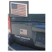 American Flag Chrome emblem