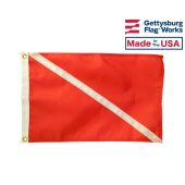 Diver Down Boat Flag - Scuba/Skin diver flag          