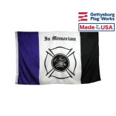 FIRE MOURNING FLAG - 3X5'