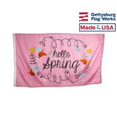 Hello Spring Flag - 3x5'