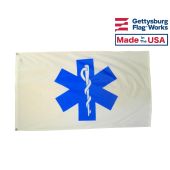 STAR OF LIFE FLAG - 3X5'