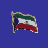 Equatorial Guinea Lapel Pin (Single Waving Flag)