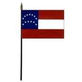 General Lee's HQ Stick Flag - 4x6"