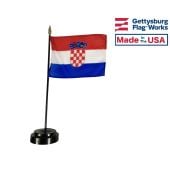 Croatia Stick Flag - 4x6"