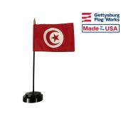 Tunisia Stick Flag - 4x6"