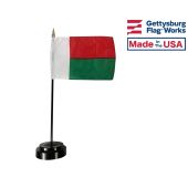 Madagascar Stick Flag - 4x6"