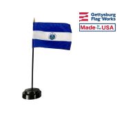 El Salvador Stick Flag - 4x6"