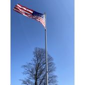 20' Presidential In-Ground Telescoping Residential Flagpole