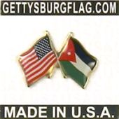 Jordan Lapel Pin (with US Flag)