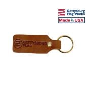 Gettysburg Flag® Works Leather Keychain