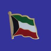 Kuwait Lapel Pin (Single Waving Flag)