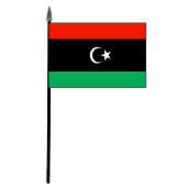 Libya Stick Flag - 4x6"