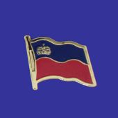 Liechtenstein Lapel Pin (Single Waving Flag)