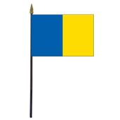 Longford County Stick Flag (Ireland) - 4x6"