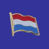 Luxembourg Lapel Pin (Single Waving Flag)