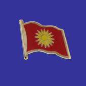 Macedonia Lapel Pin (Single Waving Flag)