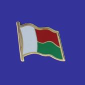 Madagascar Lapel Pin (Single Waving Flag)