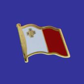 Malta Lapel Pin (Single Waving Flag)