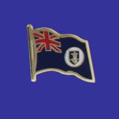 Montserrat Lapel Pin (Single Waving Flag)