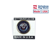 Navy Lapel Pin (Round Emblem Design)