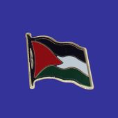 Palestine Lapel Pin (Single Waving Flag)