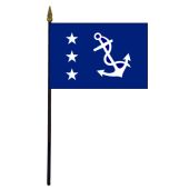 Past Commodore Stick Flag - 4x6"