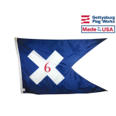 6th Corp HQ Guidon Flag (1864) - 3x5'